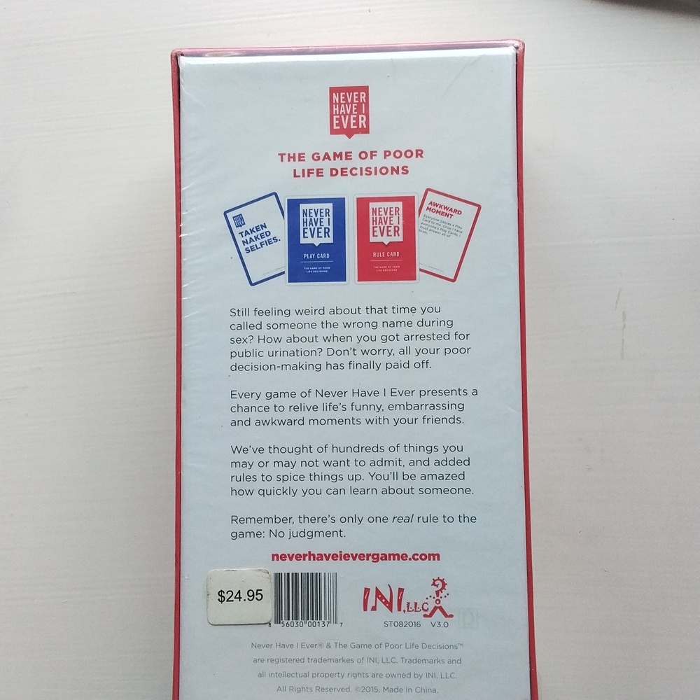Never Have I Ever Party Card Game, New Factory Sealed - Picture 11 of 12
